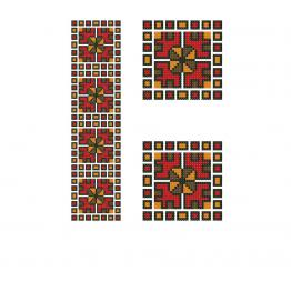 National Ukrainian ornament, cross stitch blouse design #271