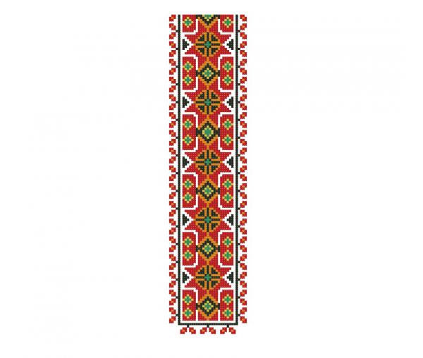Ukrainian ethnic ornament, cross stitch blouse design #277_1