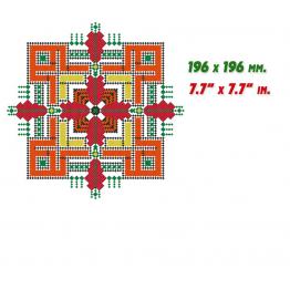 Украинский этнический орнамент, дизайн вышивки крестиком #0280_2