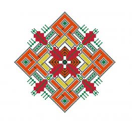 Украинский этнический орнамент, дизайн вышивки крестиком #0280_2