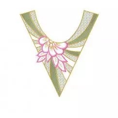 Ornament for neckline, machine embroidery design #NH_0283
