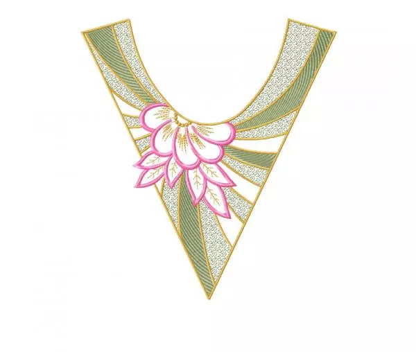 Schmuck für den Ausschnitt, Maschinenstickerei-Design #NH_0283
