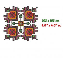 Украинский этнический орнамент, дизайн вышивки крестиком #0284