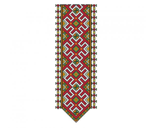 Ukrainische ethnische Verzierung, moderne stickvorlagen Kreuzstich #285