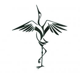 Abstract heron. Design for machine embroidery #NH_0301
