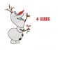 Snowman Holly. Design for machine embroidery #NH_0308-1