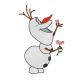 Bonhomme de neige Olaf. Stitch Motif de broderie #NH_0308-1