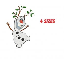 Снеговик Холли. Дизайн для машинной вышивки #NH_0308-2