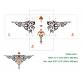 Stickerei Design Bird Abstract (Tätowierung) #0313