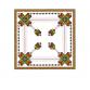 Corner ornament, cross stitch blouse design #321