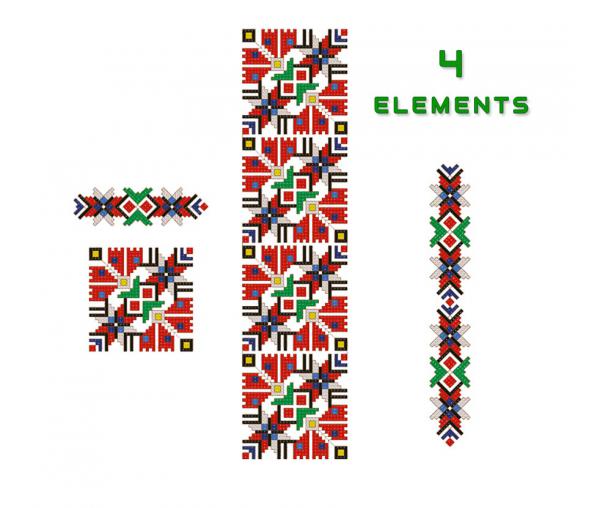 Этнический орнамент, дизайн вышивки крестиком #0375