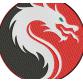Dragon Yin et Yang. Chevron #0409