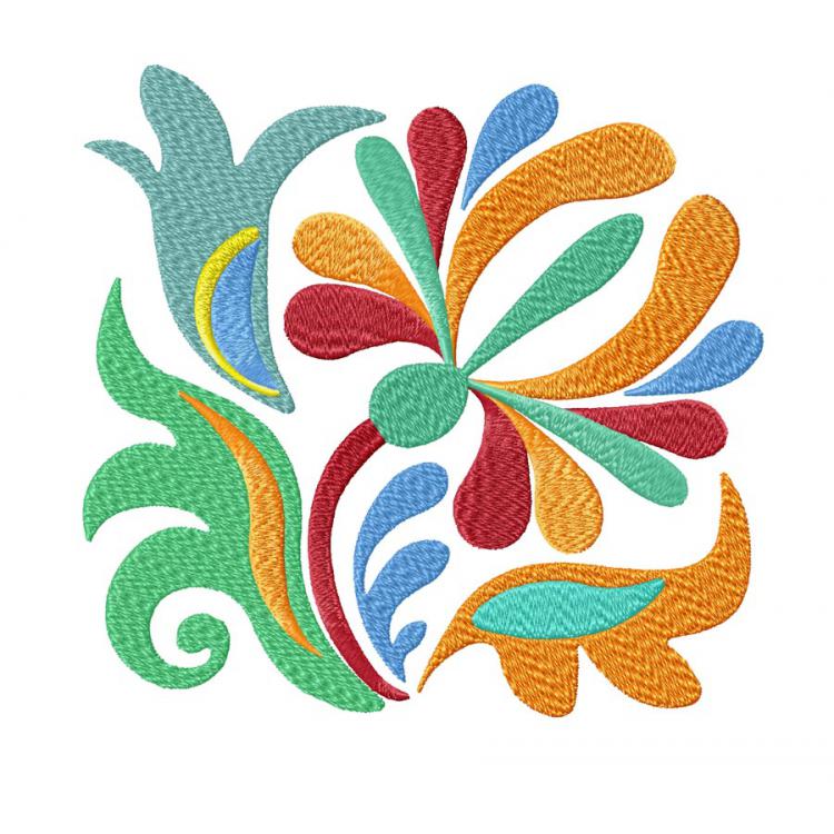 Machine Embroidery Design, Flower Pattern