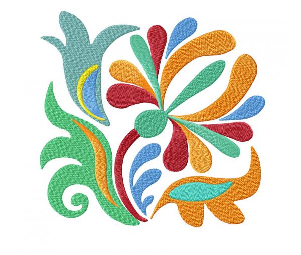 Flower pattern. Machine embroidery design. Download. #423_3