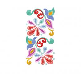 Ornement floral abstrait, fichier de broderie #423-5