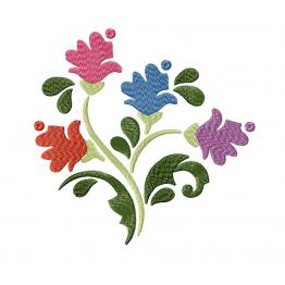 Abstract flowers. Machine embroidery design. Download. #429
