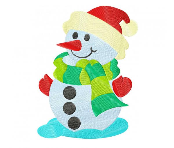 Bonhomme de neige de dessin animé pour le nouvel an #612