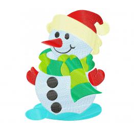 Cartoon snowman for New Year #612