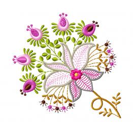 Квітковий орнамент. Дизайн машинної вишивки. Завантажити #613-4