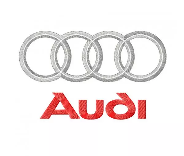 Audi логотип. Дизайн вышивки. 4 размера #617