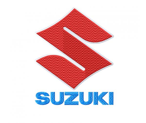Логотип Suzuki. Дизайн машинной вышивки #NH_0622