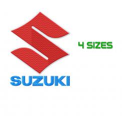 Логотип Suzuki. Дизайн машинной вышивки #NH_0622
