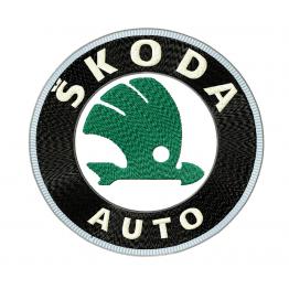 Skoda-Logo. Stickerei-Design. 4 Größen #633