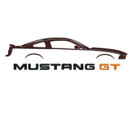 Mustang GT logo, embroidery design jef, pes #NH_0639-1
