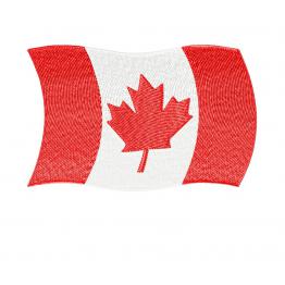 Flagge Kanadas. Maschinenstickerei Design. Herunterladen.  #652-1