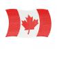 Flag of Canada, machine embroidery design. Download. #652-1