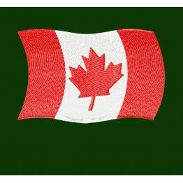 Прапор Канади, дизайн машинної вишивки. Скачати. #652-1