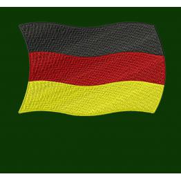 Flagge von Deutschland Maschinenstickerei Design. Herunterladen.  #652-2
