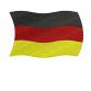 Flagge von Deutschland Maschinenstickerei Design. Herunterladen.  #652-2