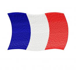 Прапор Франції, дизайн машинної вишивки. Скачати. #652-3