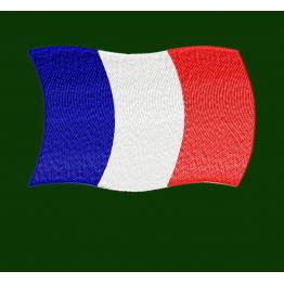 Флаг Франции, дизайн машинной вышивки. Скачать. #652-3