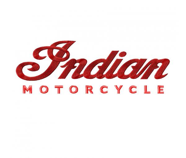 Indian motorcycle logo, machine embroidery design #NH_0657