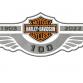 Logo Harley Davidson avec ailes. Conception de broderie. 3 tailles #659-2
