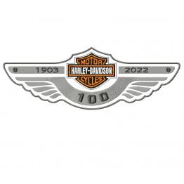 Harley Davidson-Logo mit Flügeln. Stickmuster. 3 Größen #659-2