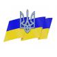 Flagge und Wappen der Ukraine. Maschinenstickmotive #671