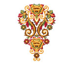 Download sample, design, retro floral ornament 0203
