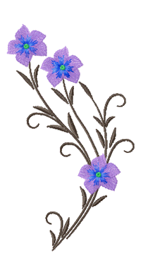 Floral ornament, Cornflowers